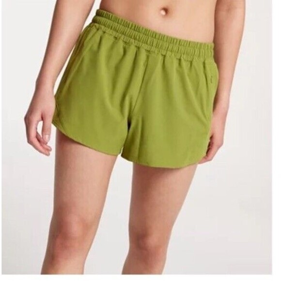 Calia Mid Rise Infinity Shorts Women’s Size XL Dark Green 3" Inseam Relaxed Fit - Picture 1 of 9
